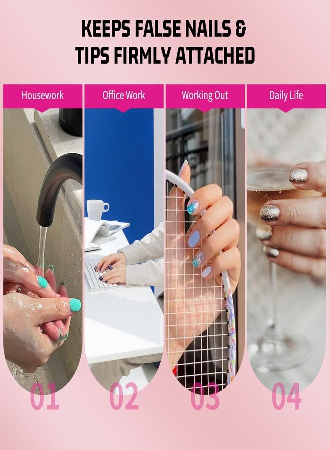 MAGIC ARMOR 15g Semi Solid Nail Glue with 15g Remover for Press On Nails Tips Gel Nail Glue No Need for UV Lamp Quick Drying a Long Lasting Fake Acrylic Nail - Image 5